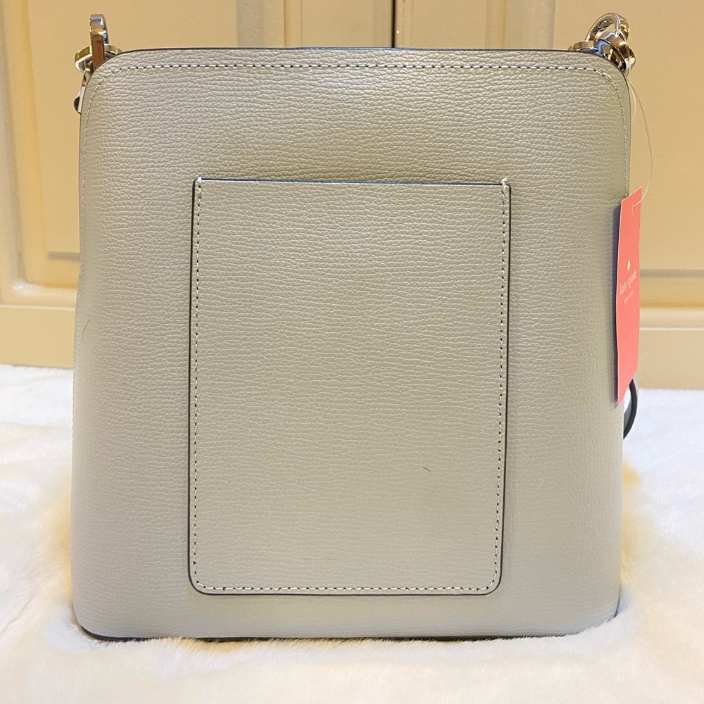 NWT! Kate Spade Small Bucket Refined Grain I Ocean Fog - Picture 5 of 9